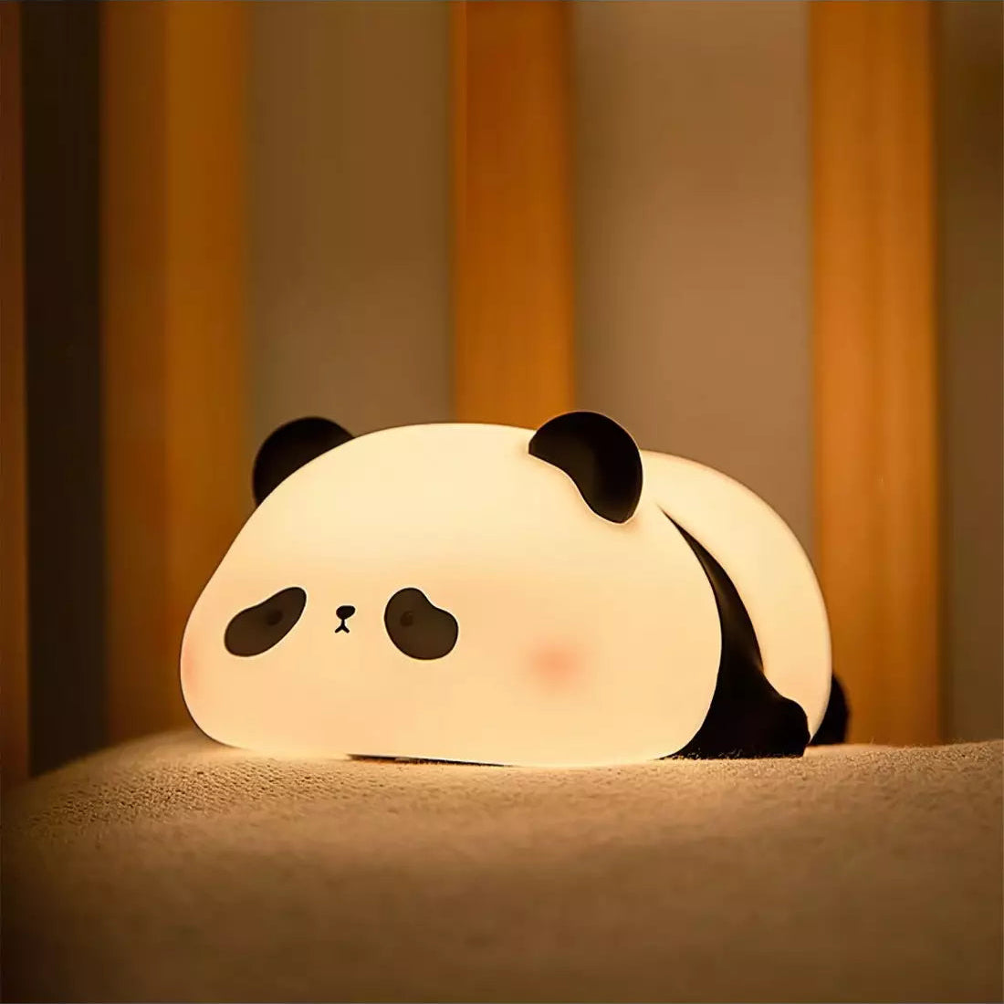 Niedliches Panda-Nachtlicht aus Silikon – USB Wiederaufladbar & Weiches Licht